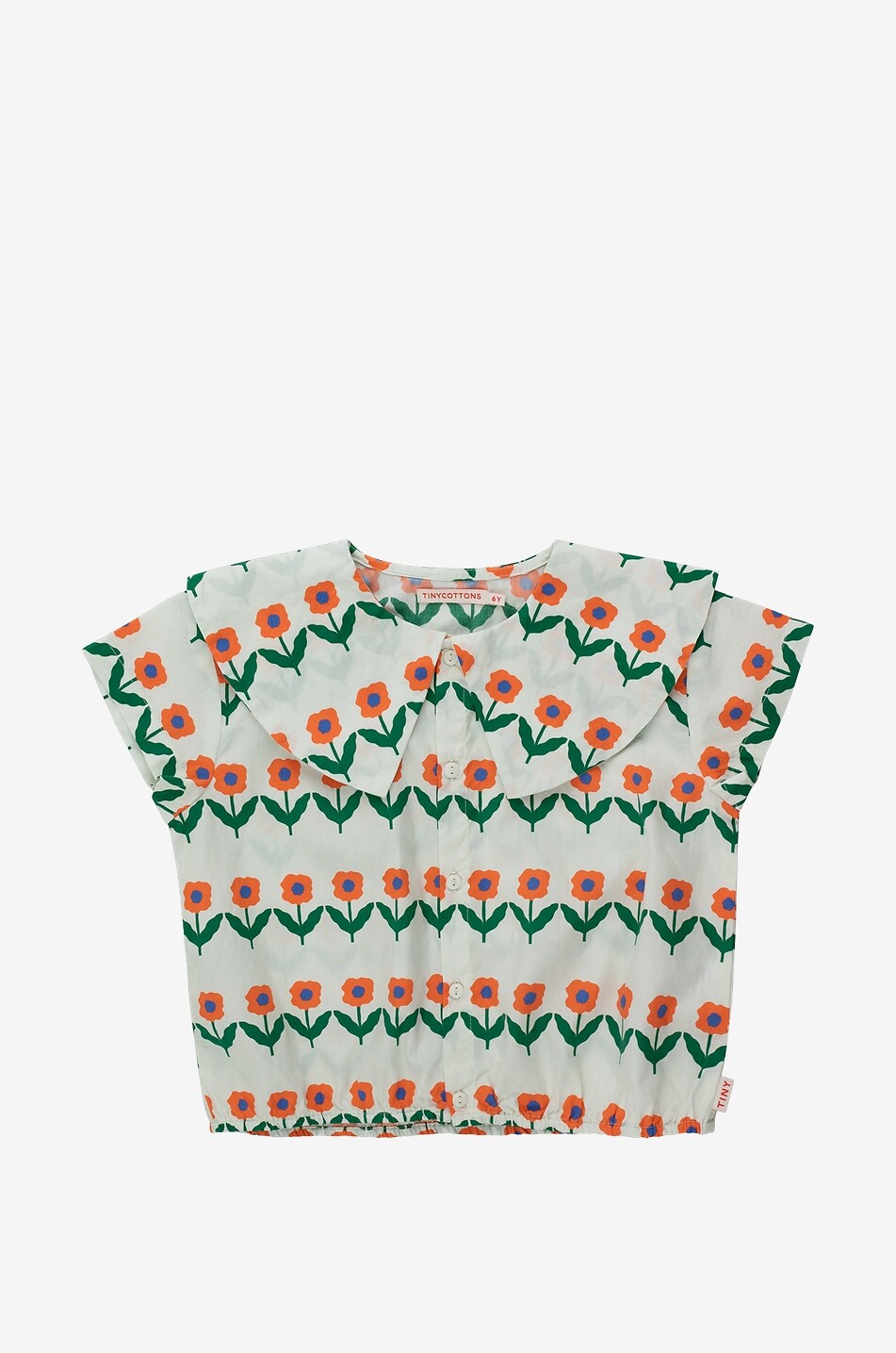 Flowerbeds girl's poplin blouse