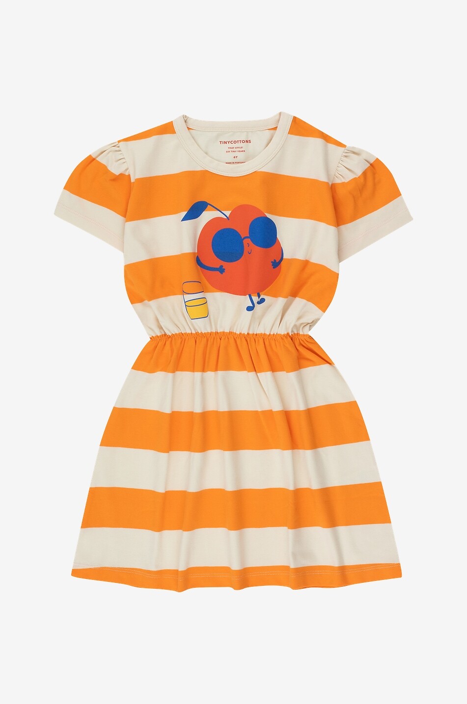 Robe fille rayée en jersey Leisure