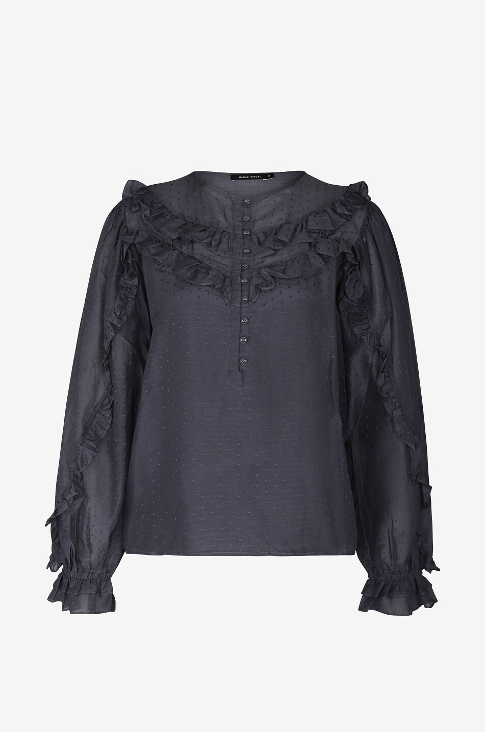 Langärmelige Bluse aus Baumwolle Bernadette