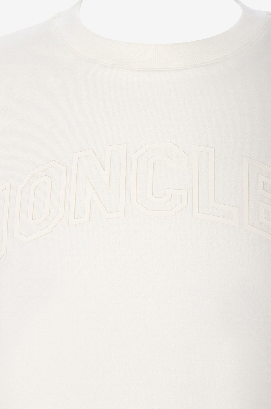MONCLER Rundhals-Sweatshirt im College-Look mit Streifen Herren WEISS 3