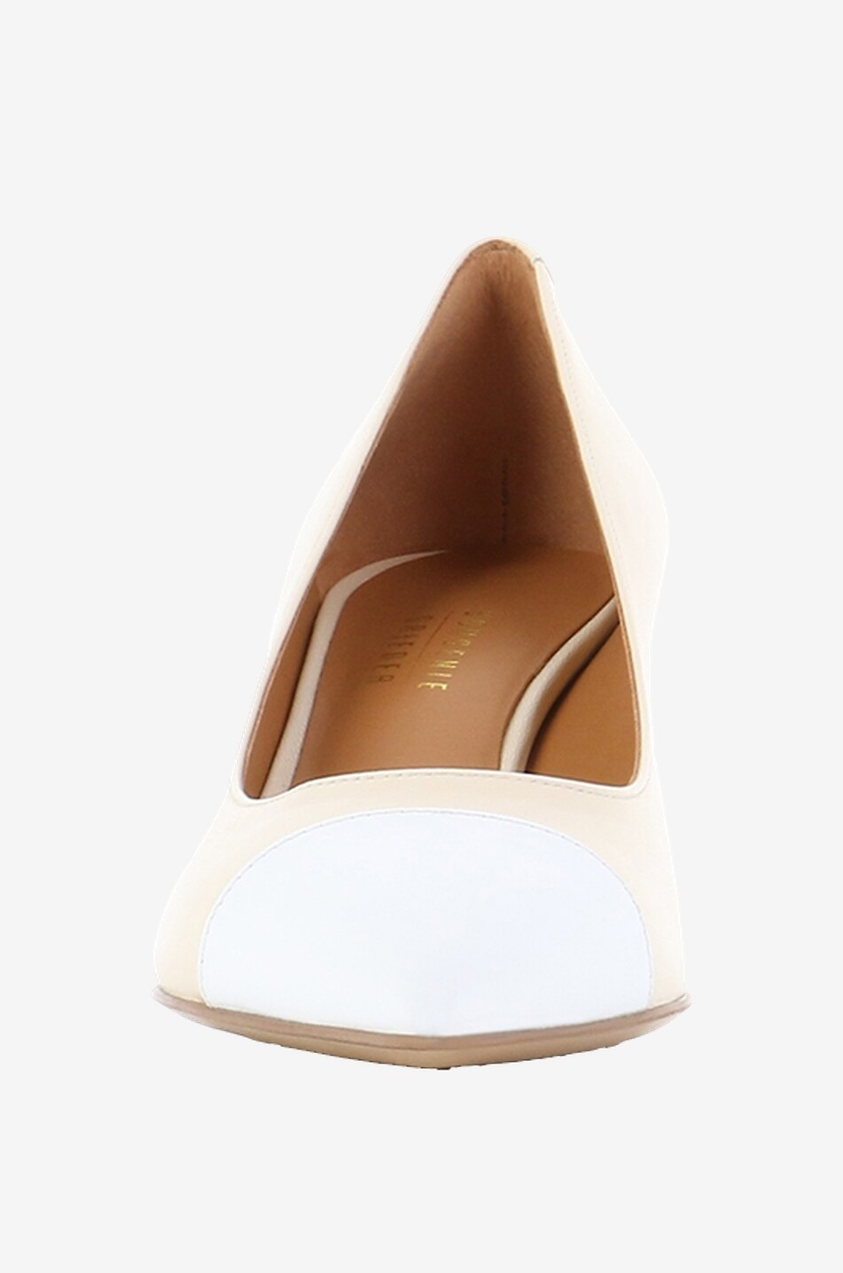 BONGENIE Brandon 65 bicolour nappa leather pumps Women BEIGE 2