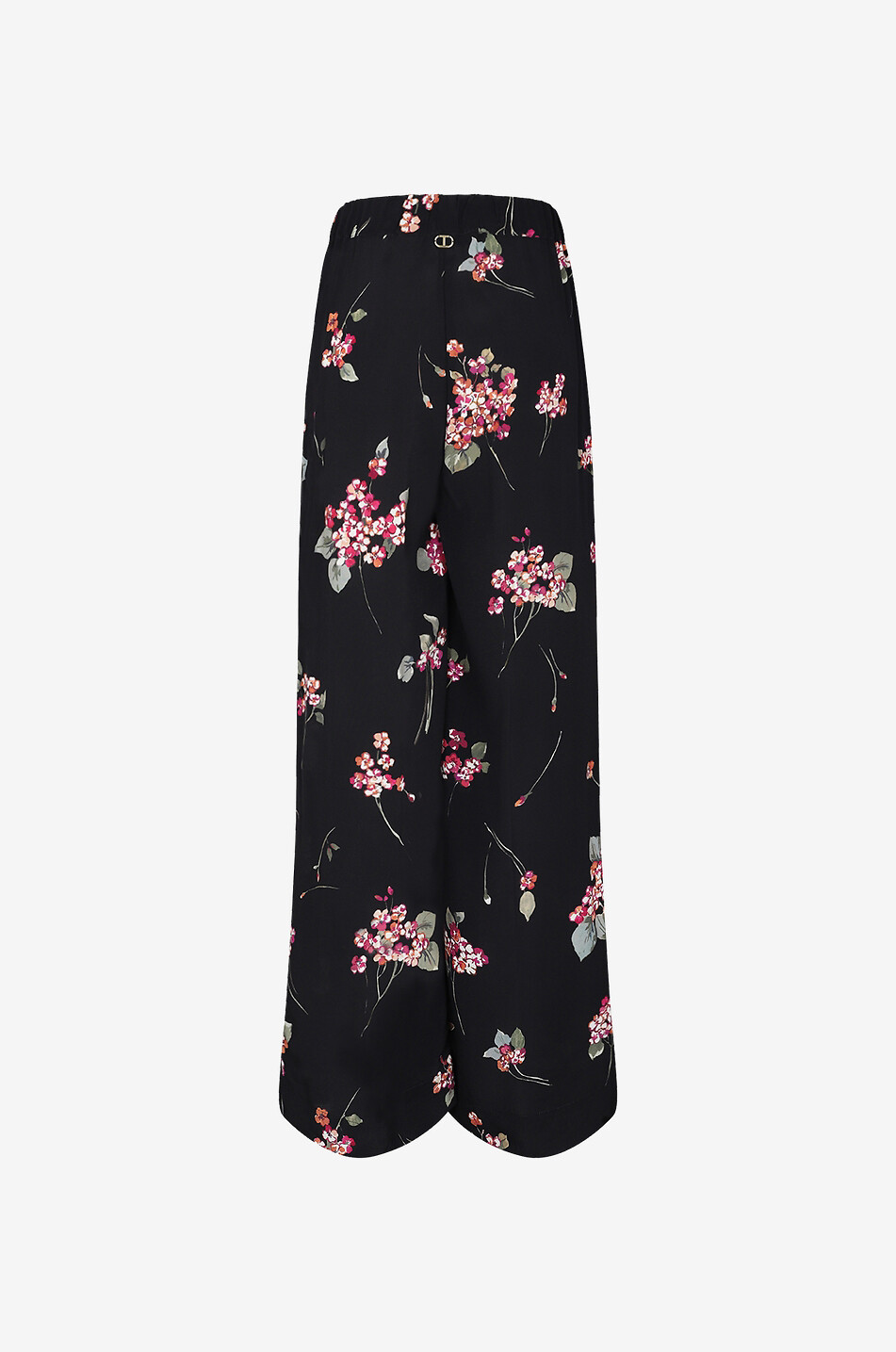 Floral wide-leg trousers