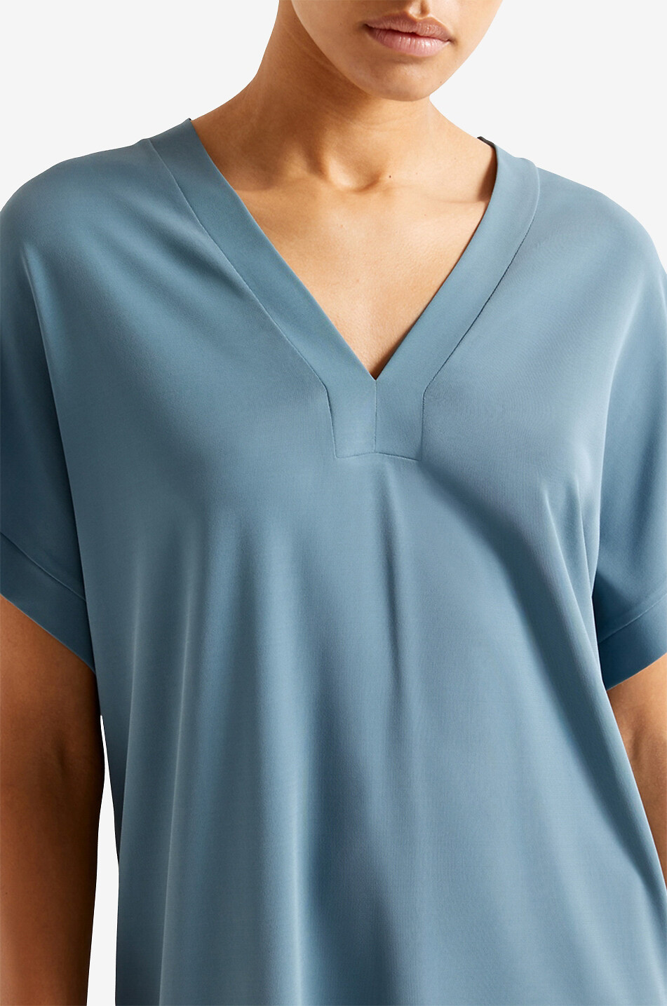 ERES Kurze Tunika aus Jersey-Crêpe Tali Damen MITTELGRAU 4