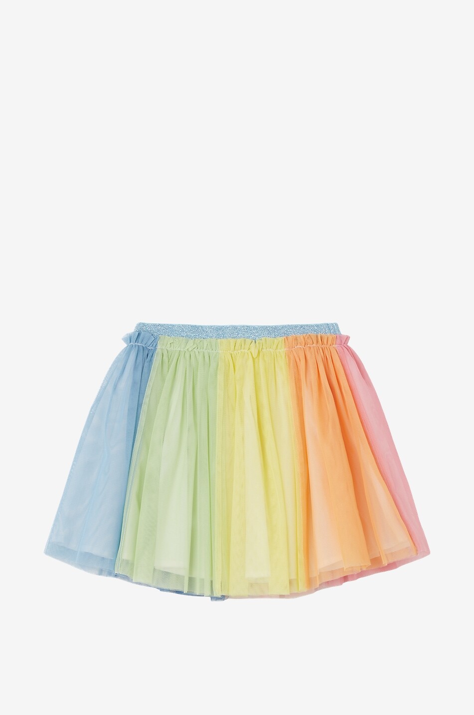 Jupe fille courte en tulle Rainbow