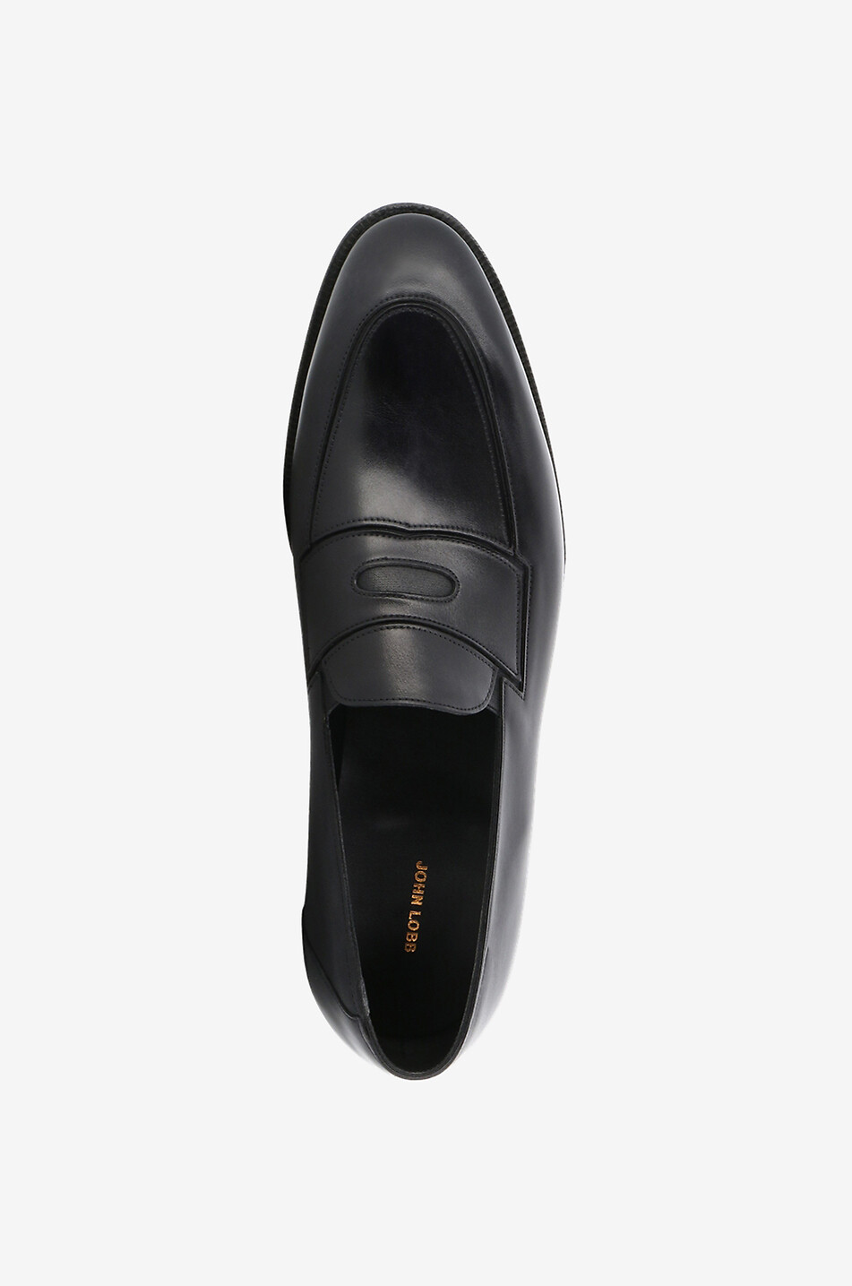 JOHN LOBB Montgomery brushed smooth leather loafers Men BLACK 5