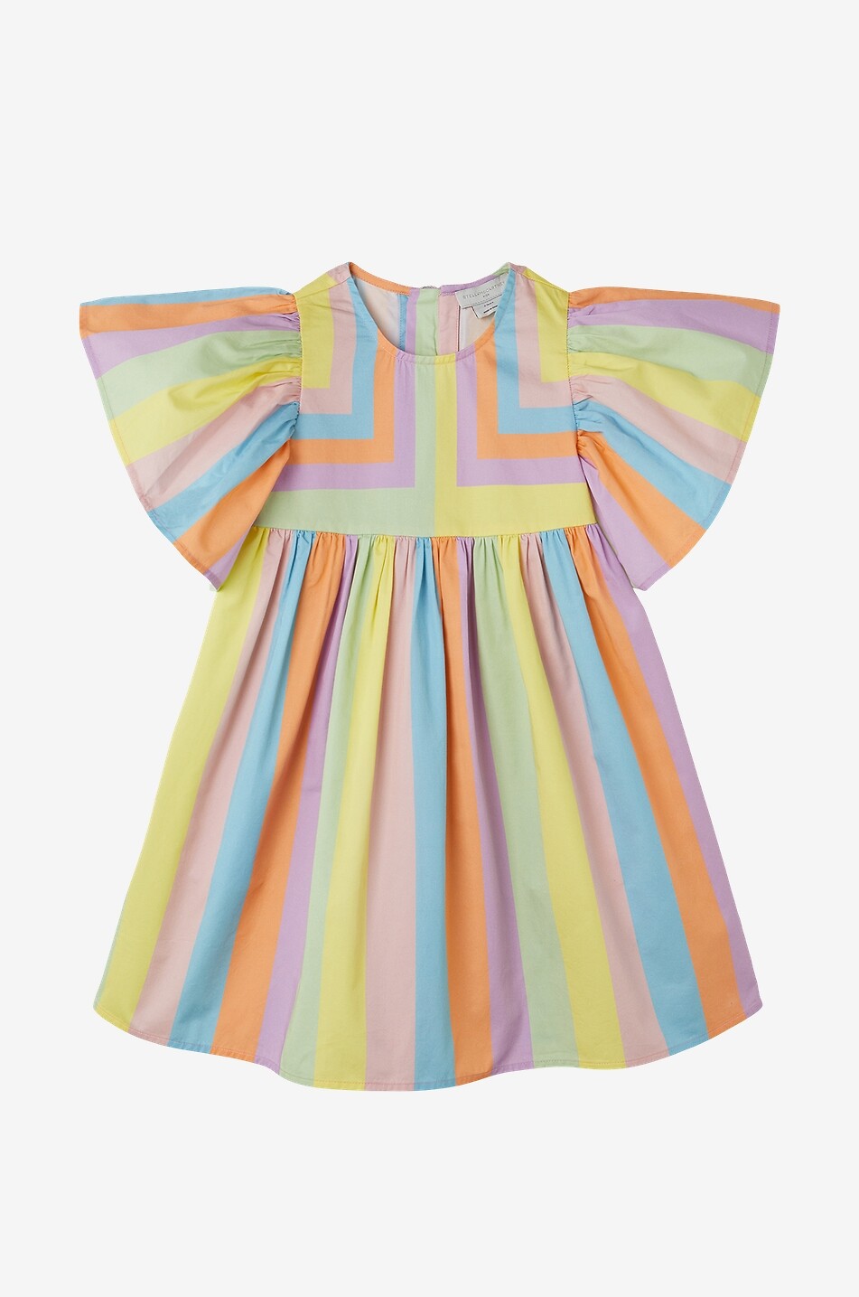 Rainbow girl's poplin dress