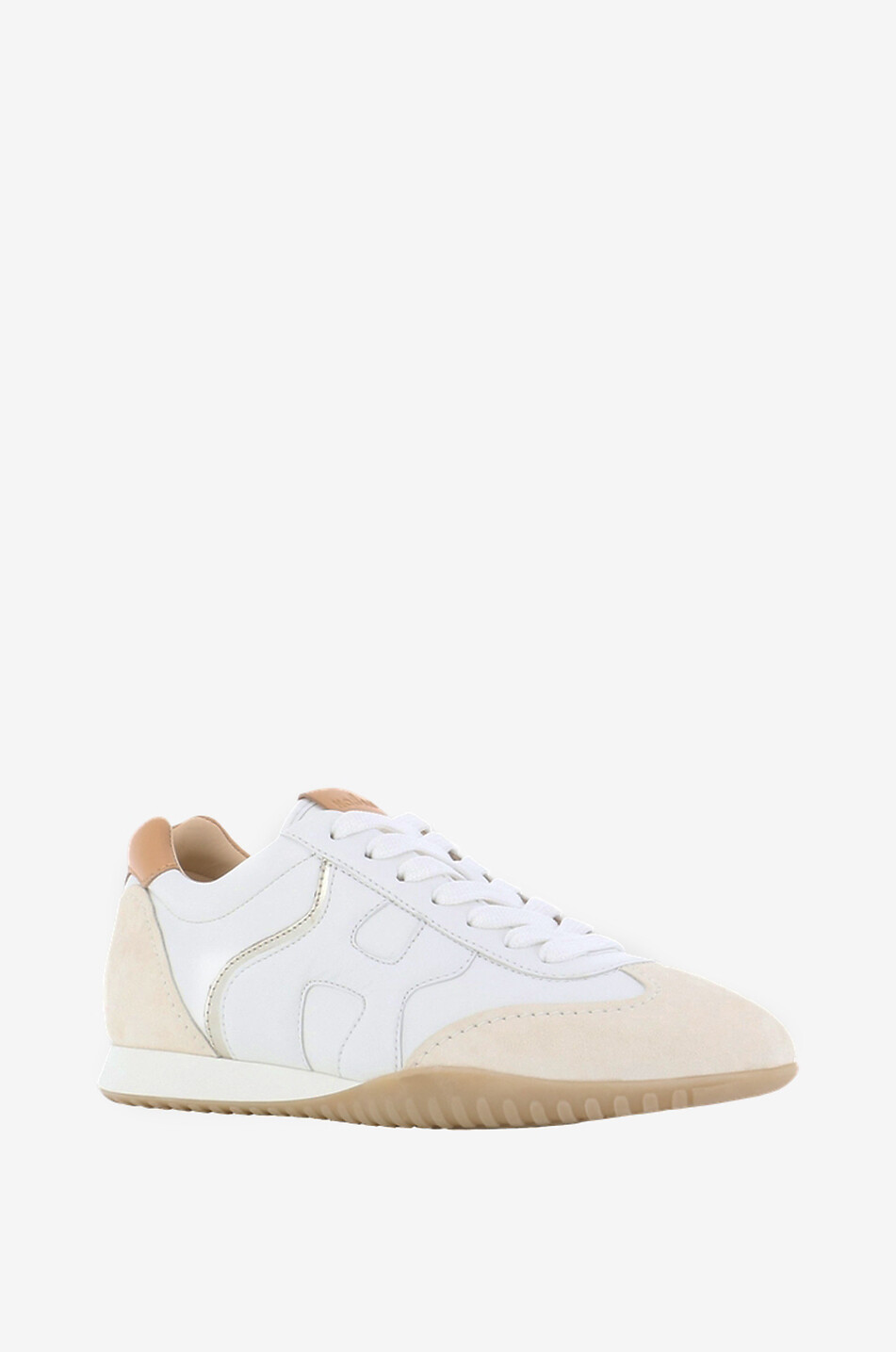 Niedrige Schnürsneakers aus Nappa- und Wildleder Olympia-Z