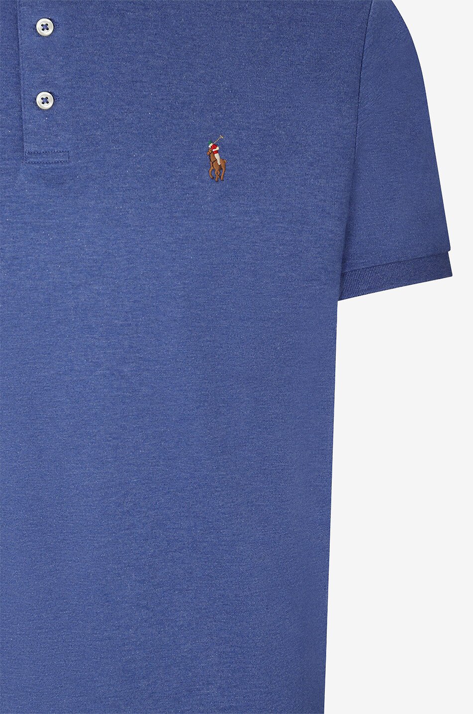 POLO RALPH LAUREN Polohemd aus weicher Baumwolle Custom Slim Fit Pony Herren BLAU 3