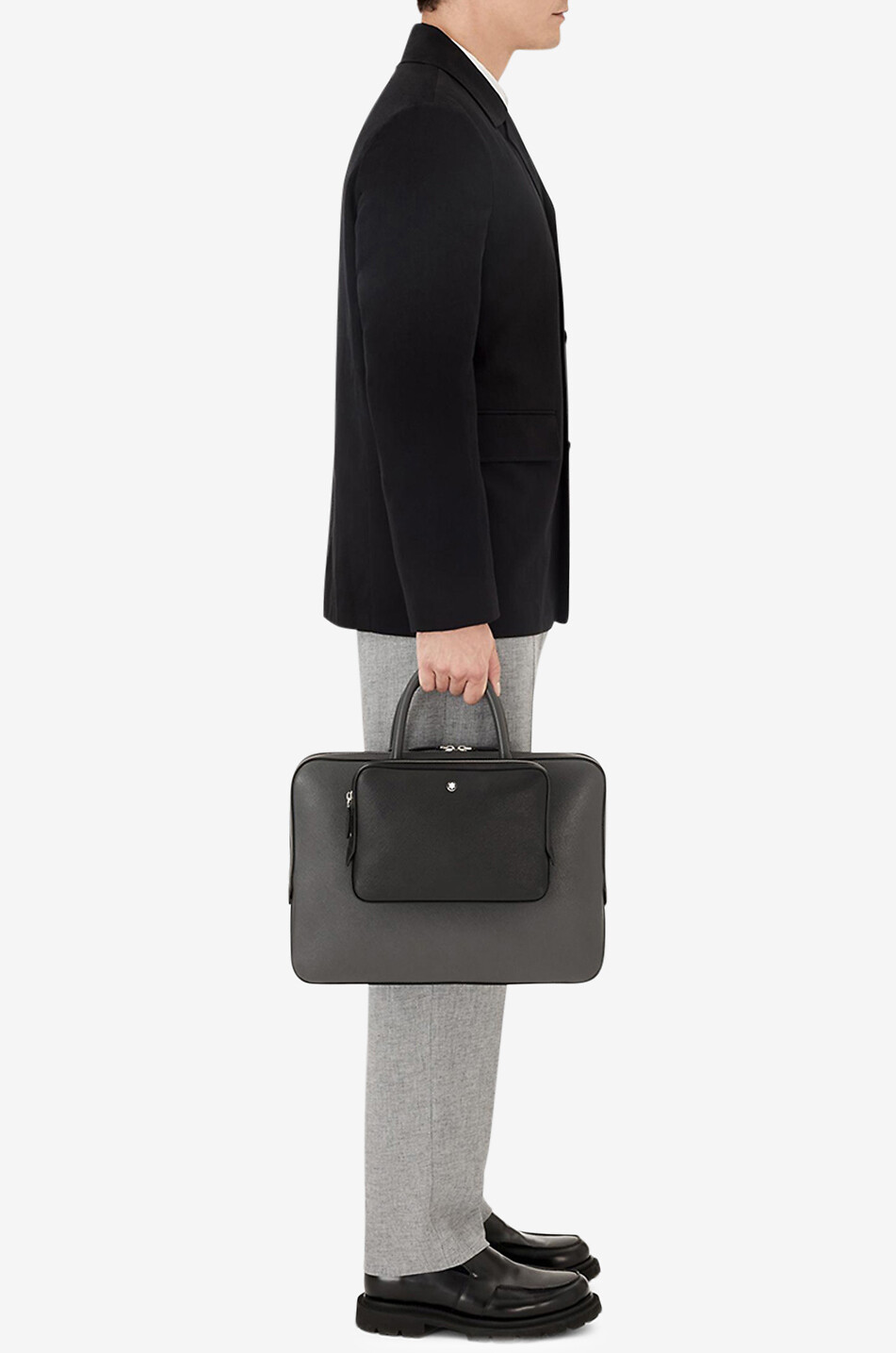 MONTBLANC Kleine Umhängetasche aus Sartorial Leder Herren SCHWARZ 6