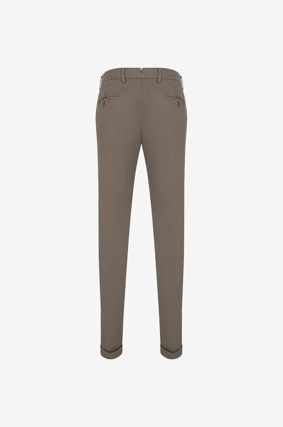 B SETTECENTO Pantalon chino en coton et lin Homme KAKI MOYEN 2