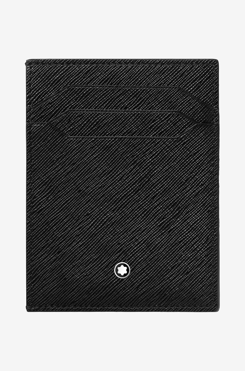 MONTBLANC Porte-cartes en cuir saffiano avec porte-carte d'identité Sartorial 4cc Homme NOIR 1