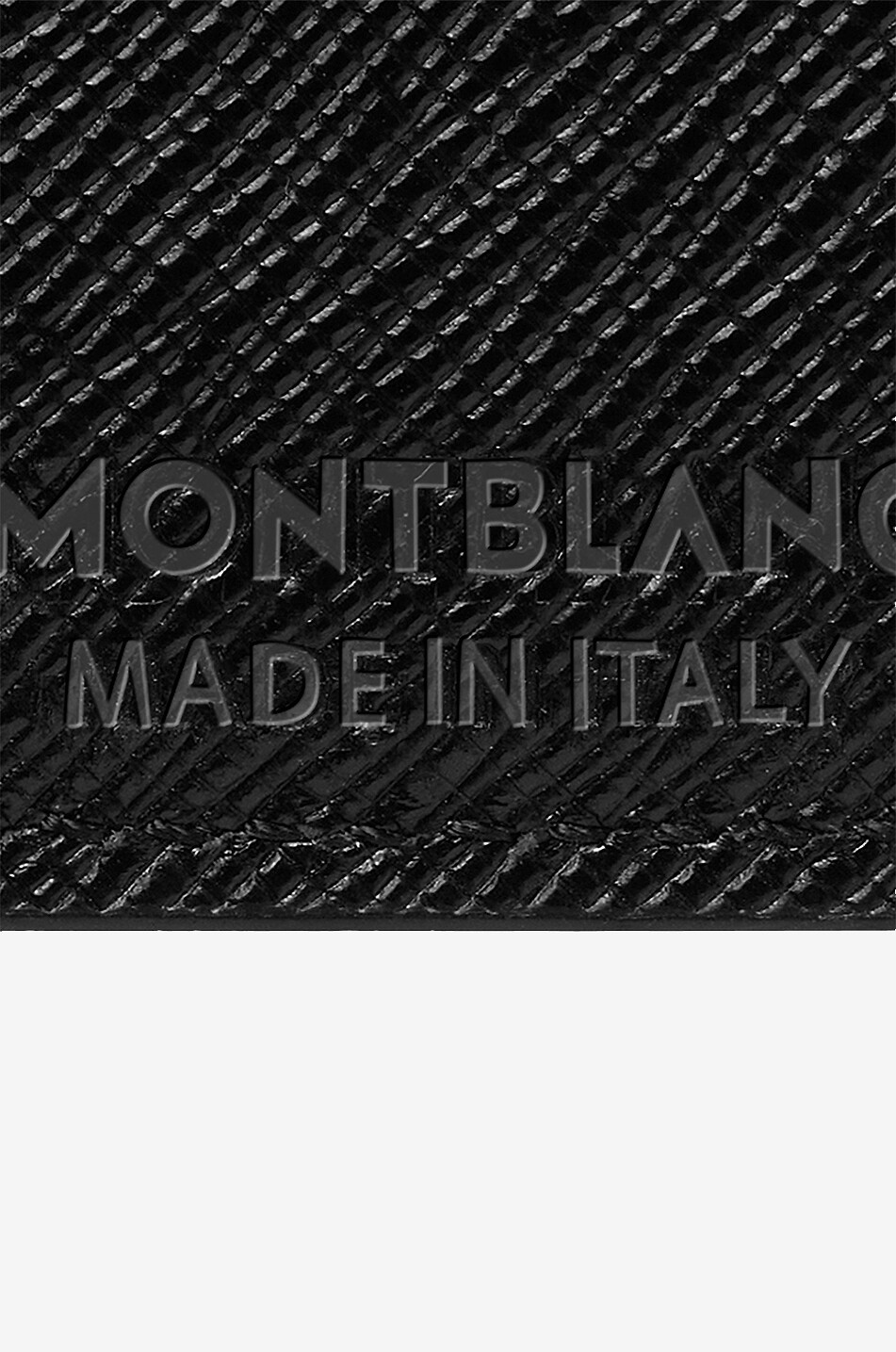 MONTBLANC Porte-cartes en cuir saffiano avec porte-carte d'identité Sartorial 4cc Homme NOIR 6