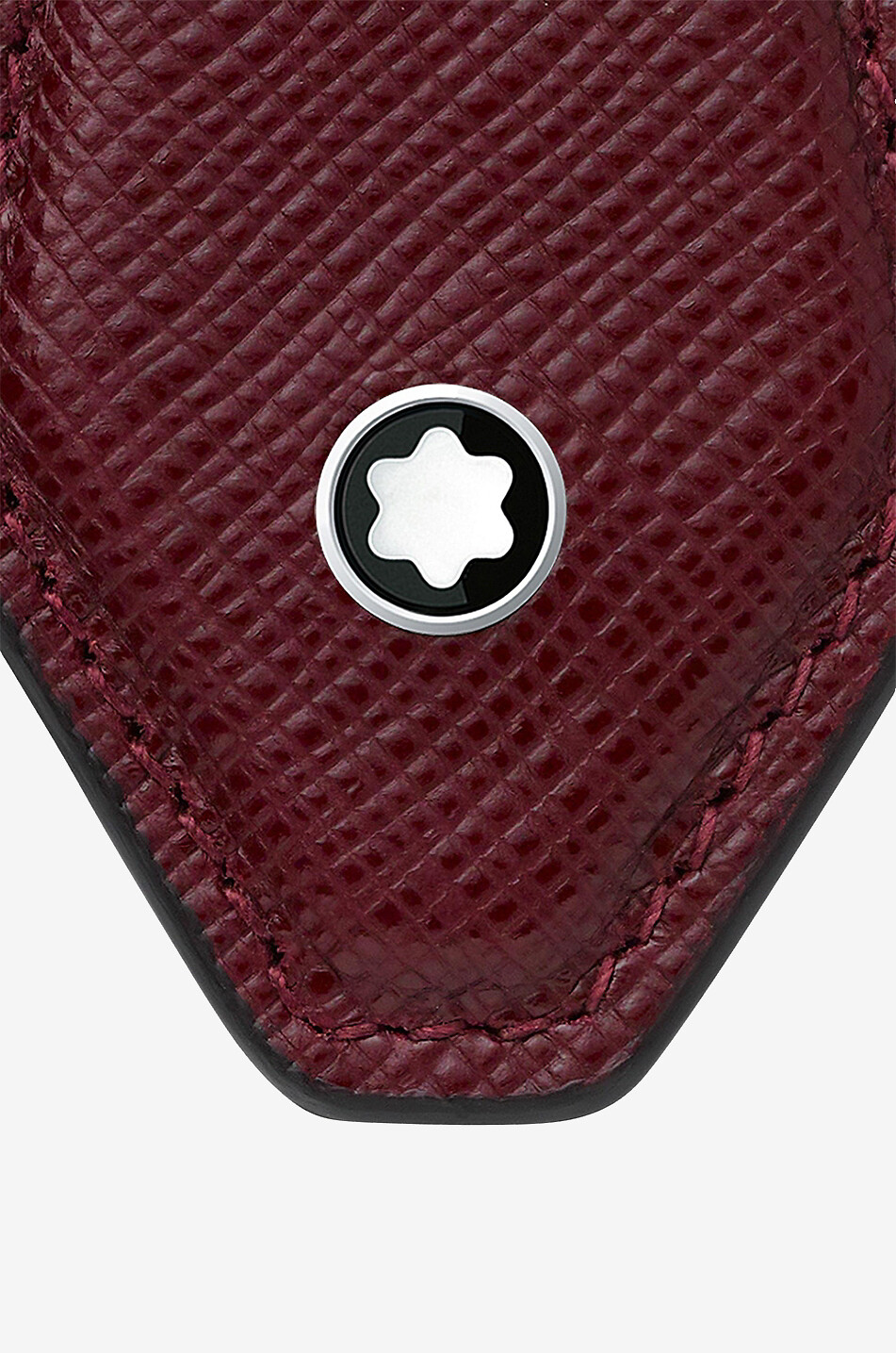 MONTBLANC Sartorial diamond-shaped key fob Men DARK RED 4