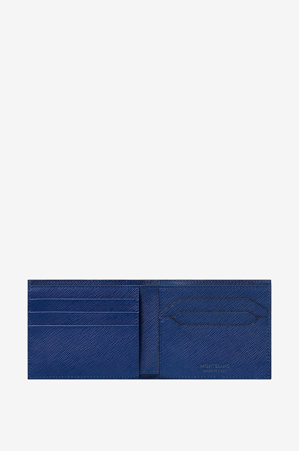 MONTBLANC Portefeuille en cuir saffiano Sartorial 6cc Homme BLEU 2