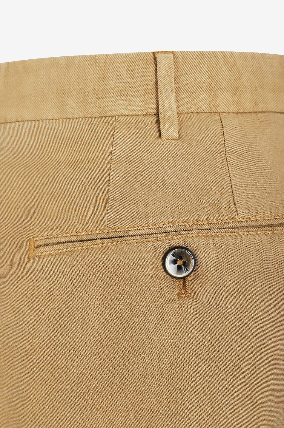 PT TORINO Bermudas aus Lyocell Leinen und Baumwolle Plain Herren KAMELFARBEN 3