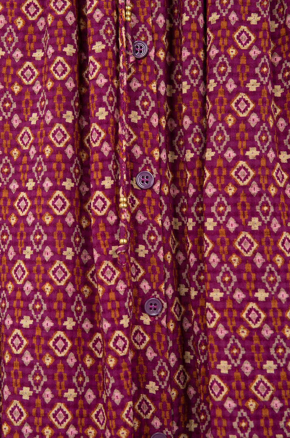 Soledad viscose and cotton midi skirt