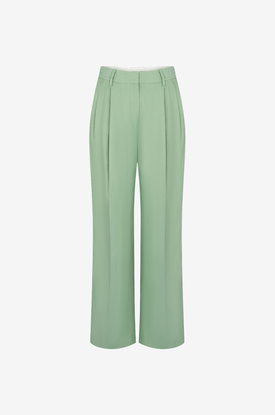 Pantalon à jambes larges en viscose et lin Cadar