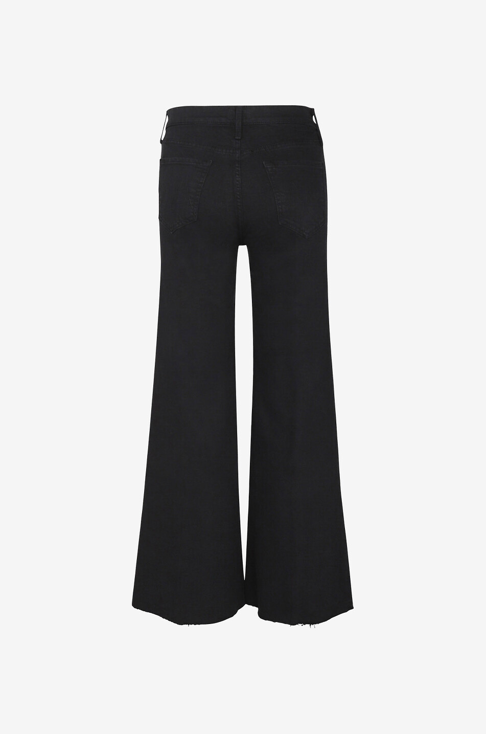 MOTHER The Tomcat Roller Fray cotton bell-bottom jeans Women BLACK 2
