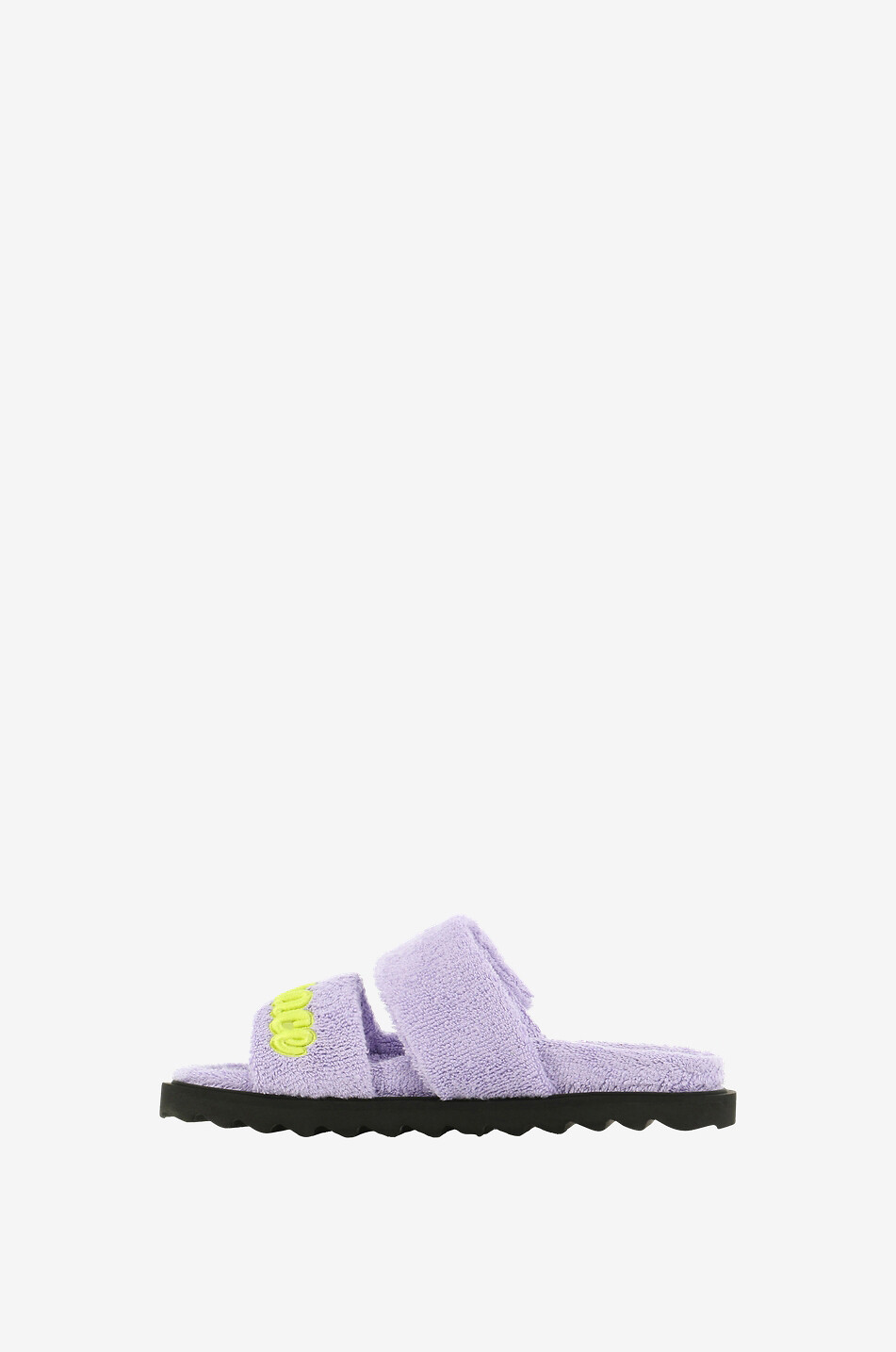 Mules plates fille en éponge Versace Logo