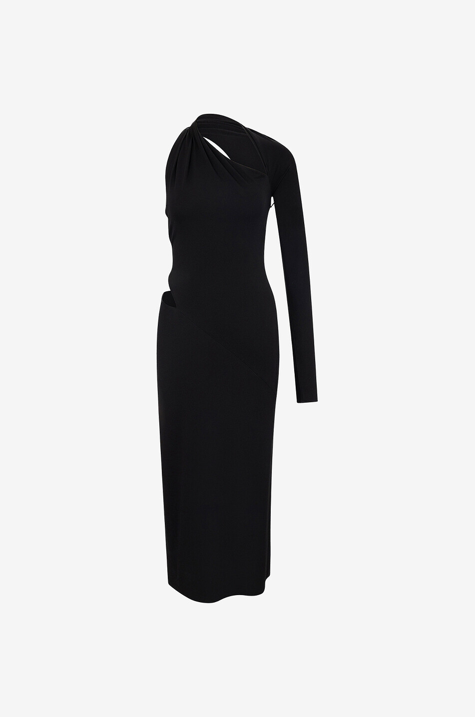 Asymmetrisches Jersey-Cocktailkleid