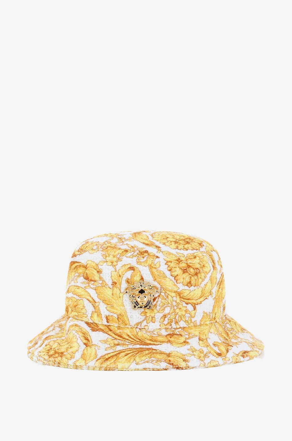 VERSACE Bob en tweed imprimé enfant Barocco Fille DORE 1