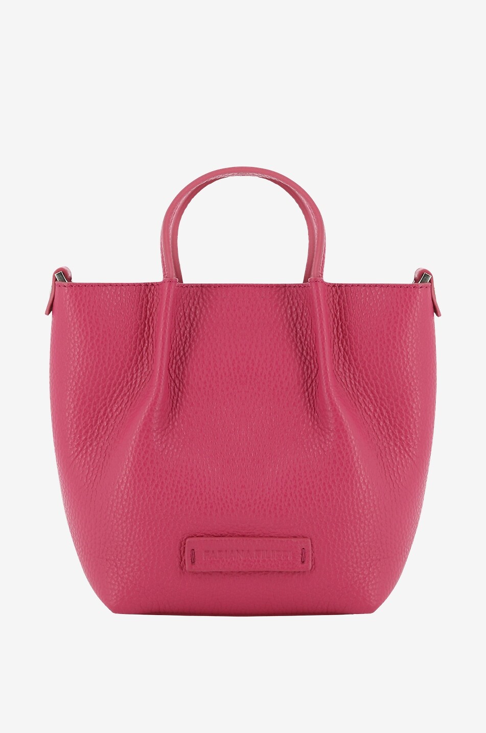 FABIANA FILIPPI Grained leather mini tote bag Women DARK PINK 1