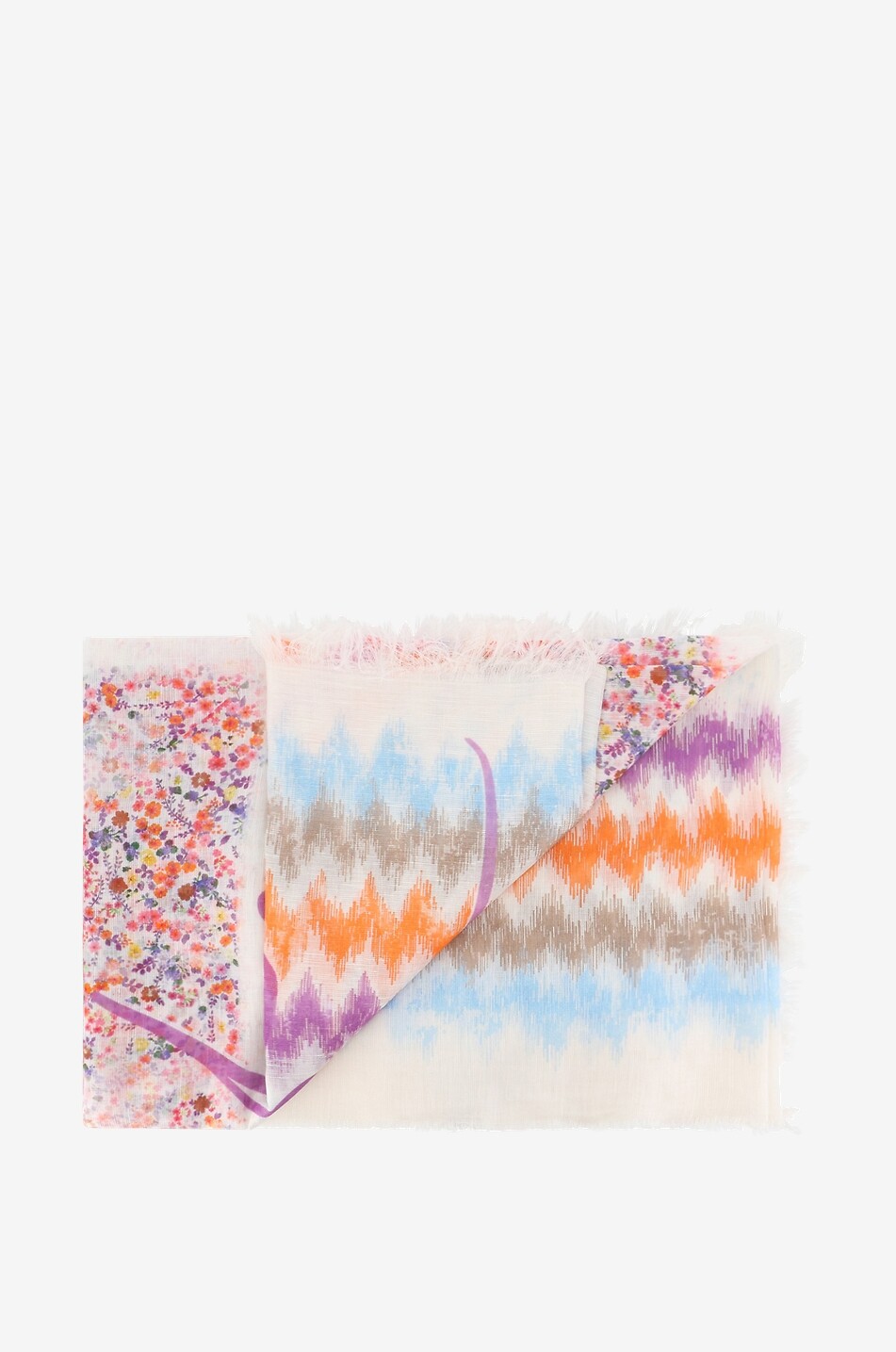 Rave modal linen and silk square scarf