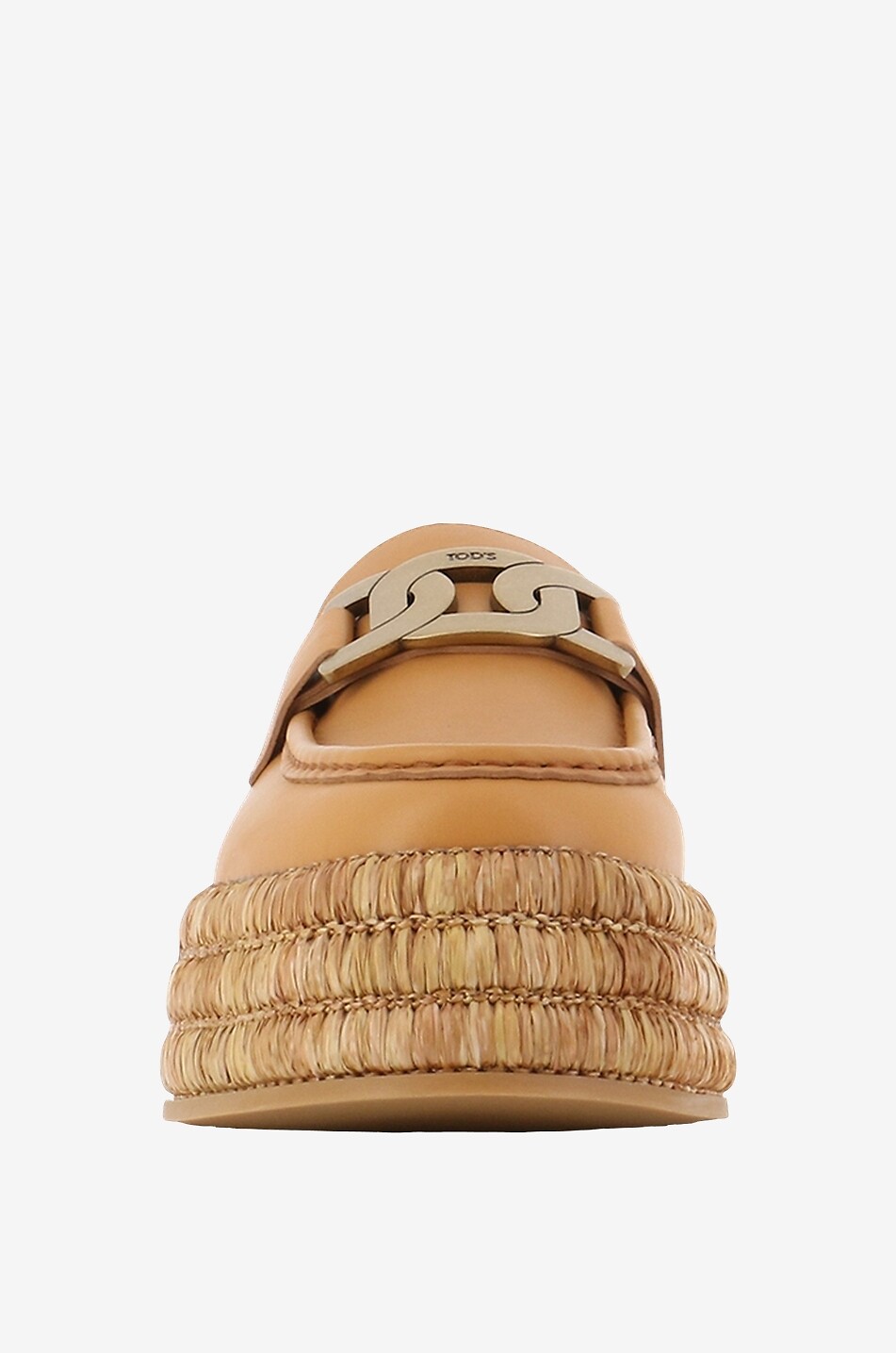 TOD'S Kate leather platform mules Women BEIGE 2
