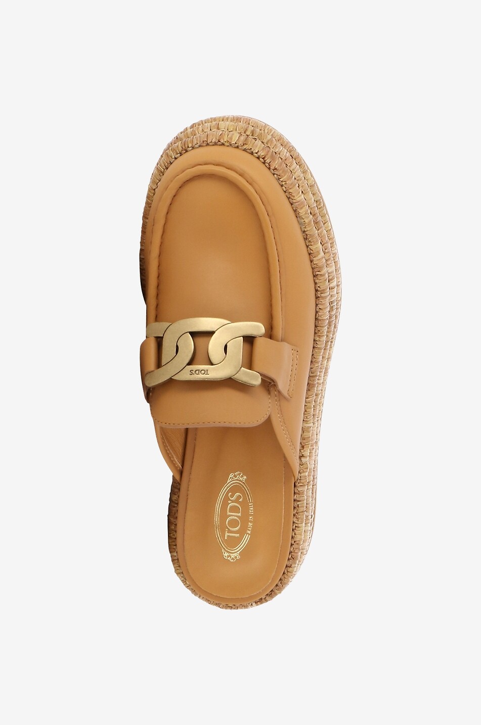 TOD'S Kate leather platform mules Women BEIGE 5