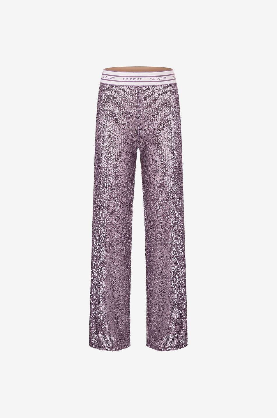 Hose mit geradem Bein aus Pailletten Alice