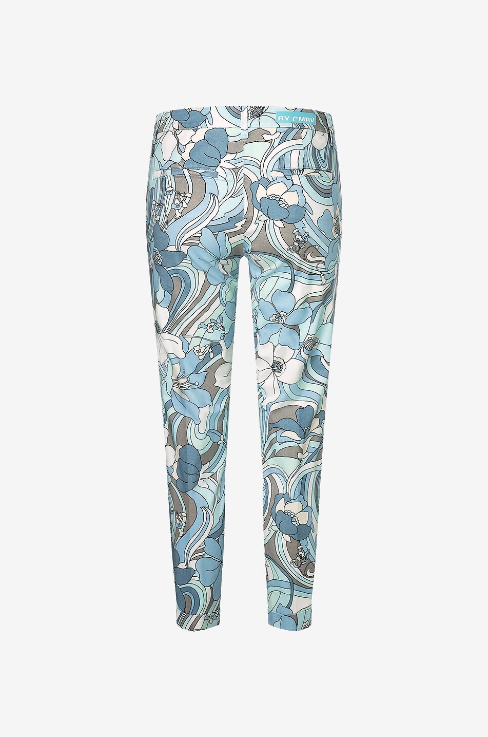 CAMBIO Stella printed cotton tapered trousers Women MULTI COLOURED 2