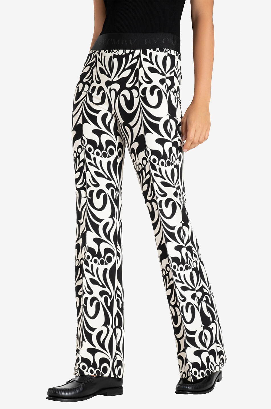 Francis Cosmic graphic wide-leg trousers