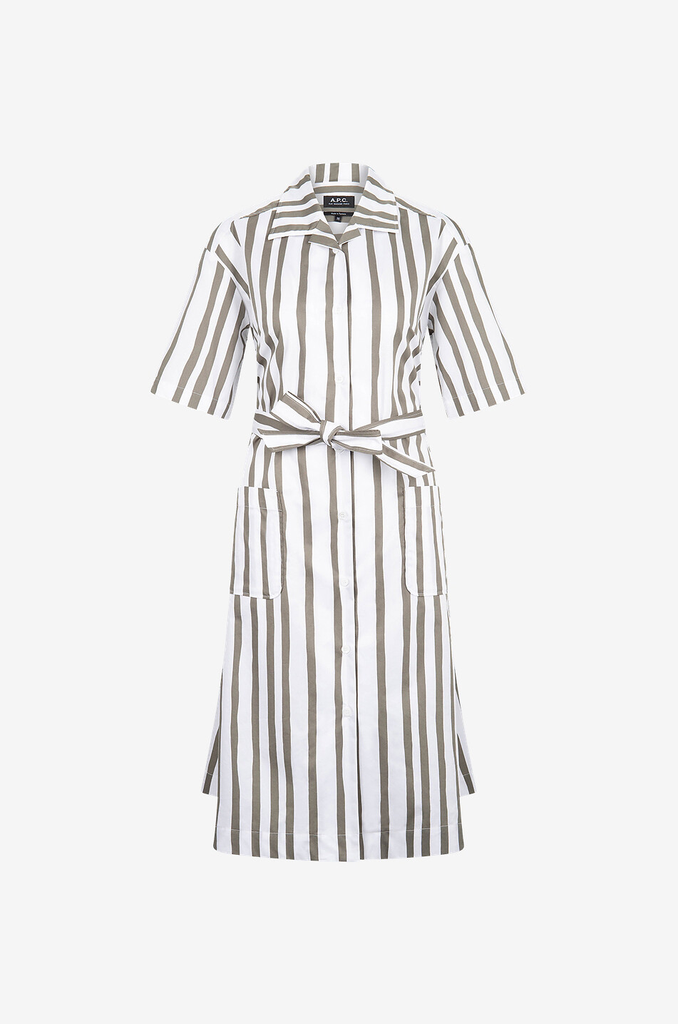 Gestreiftes A-förmiges Hemdkleid Rosita