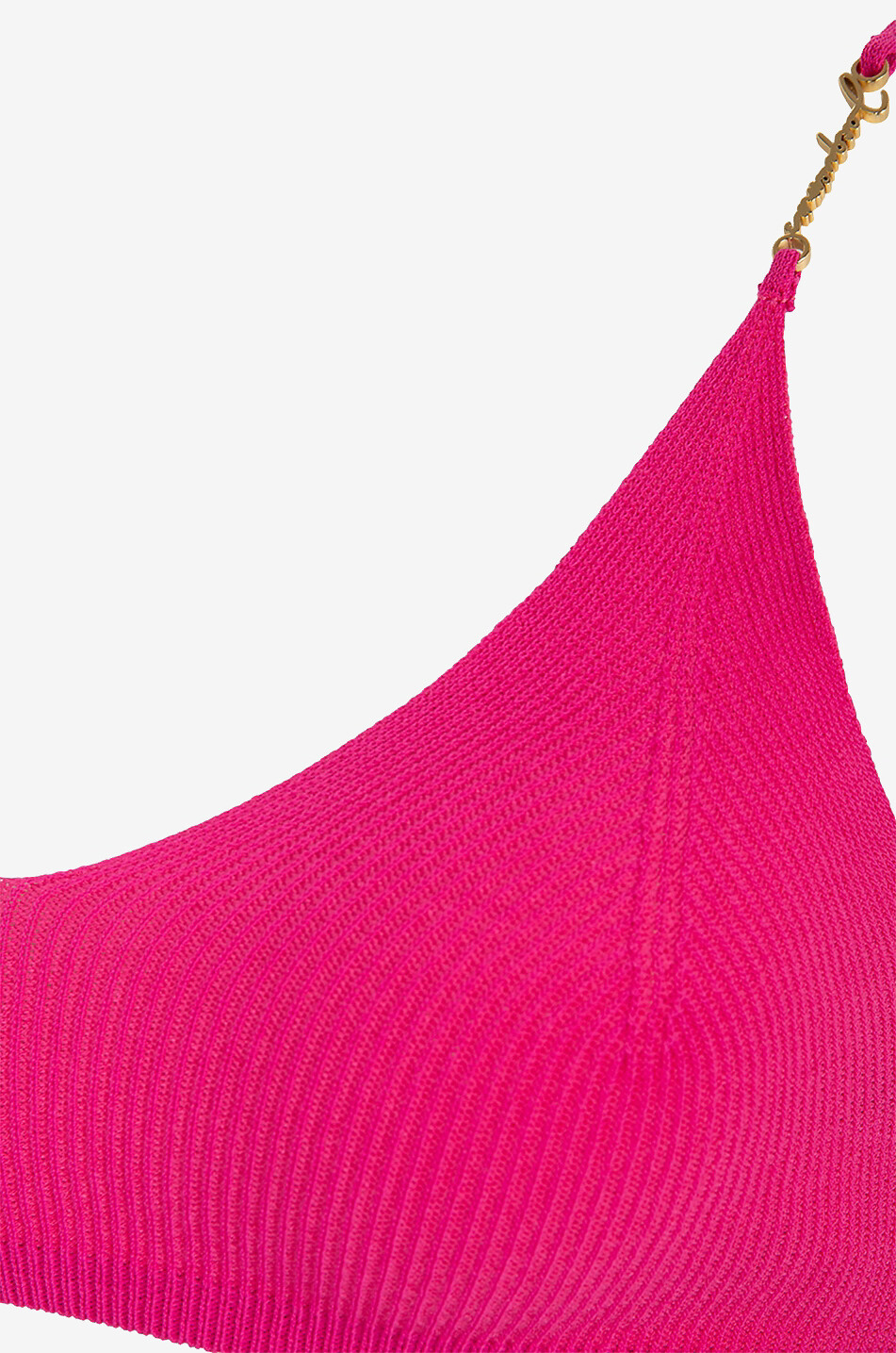 JACQUEMUS Brassière en maille côtelée Le Bandeau Pralu Femme ROSE 3