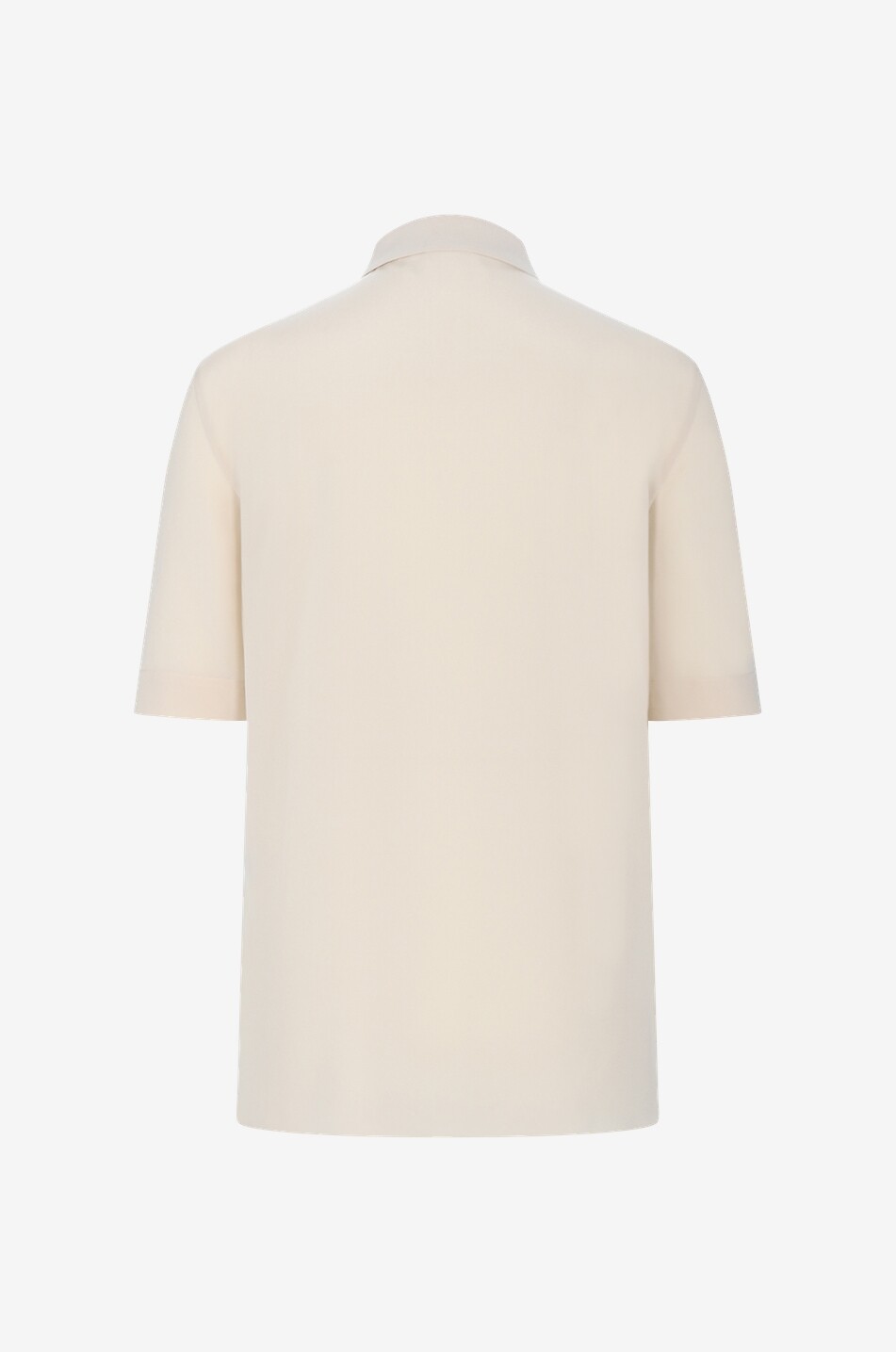 JOSEPH Alberta silk short-sleeved polo shirt Women Light beige 2