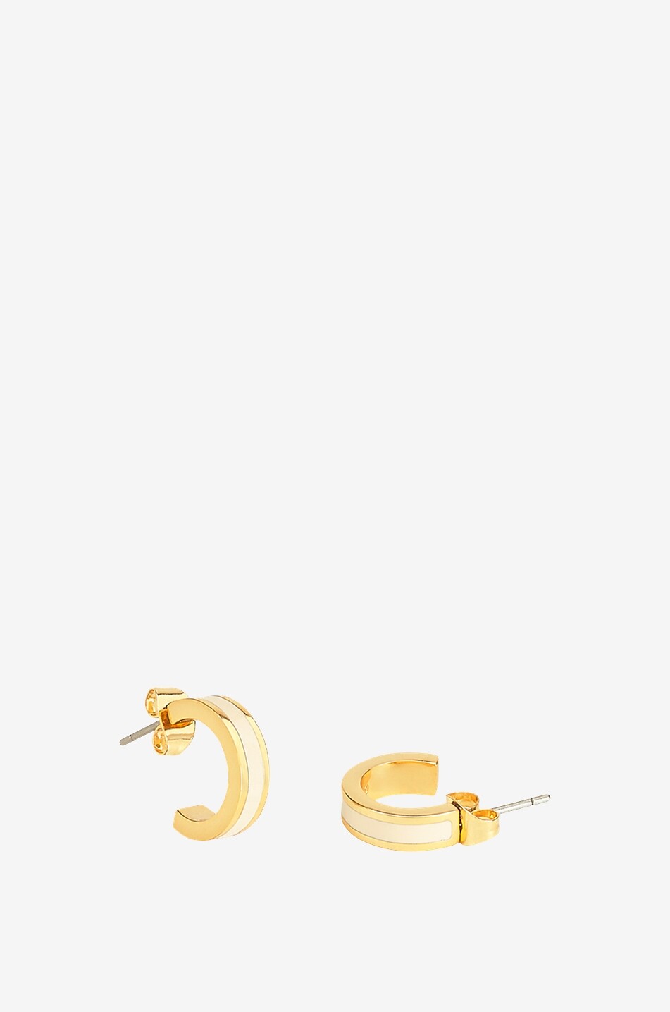 Bangle enamelled hoop earrings - 1