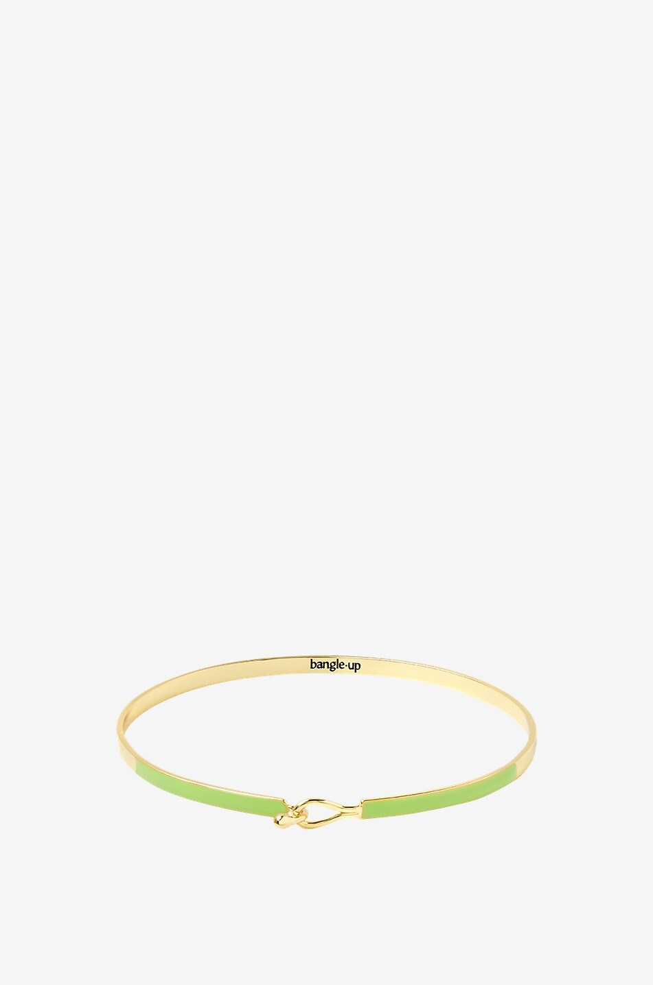 Lily closed enamelled bangle
