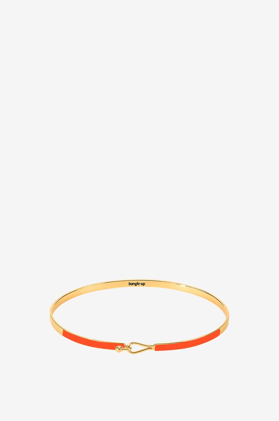 Lily closed enamelled bangle