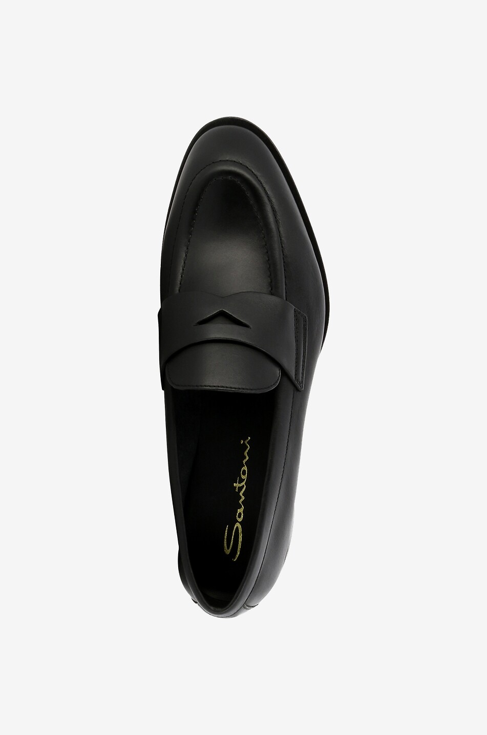 SANTONI Leather loafers Women BLACK 5