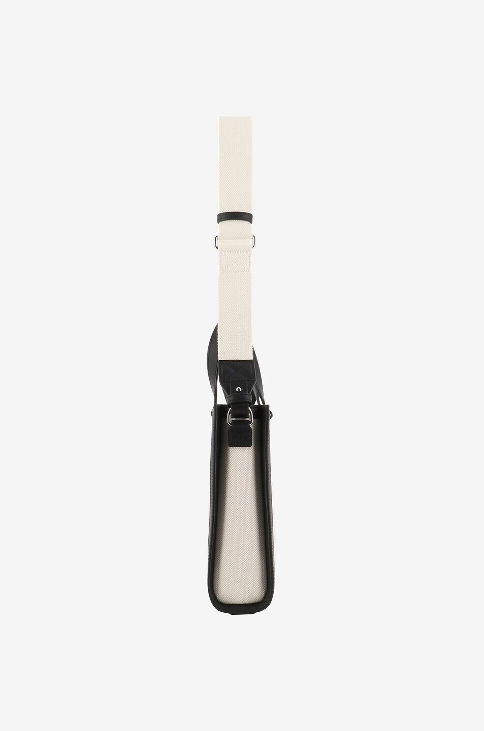 Petit sac cabas horizontal en toile et cuir Camille 2.0