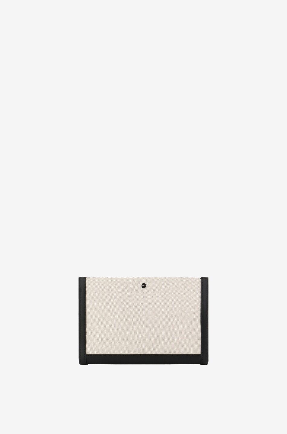 A.P.C. Camille 2.0 canvas and leather zipped pouch Women BEIGE 3