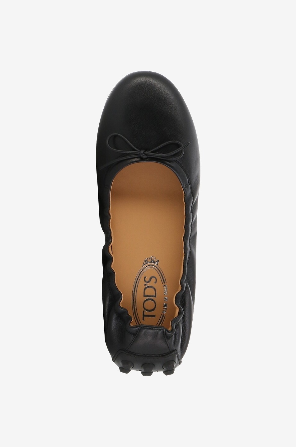 TOD'S Ballerines en cuir nappa à picots Bubble Femme NOIR 5