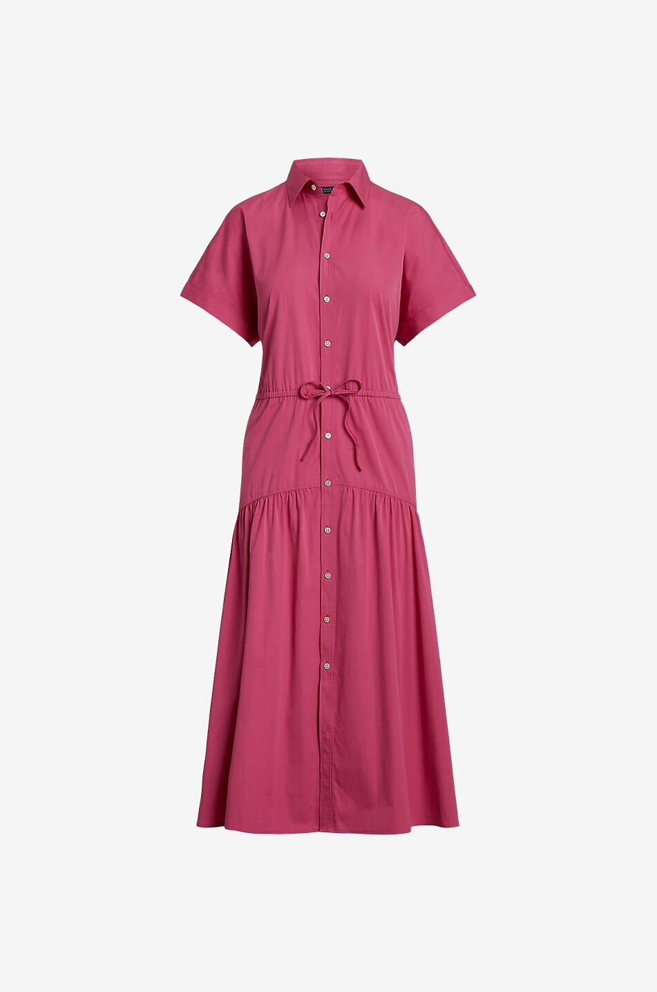 Midi length poplin shirt dress with tie POLO RALPH LAUREN Bongenie Outlet