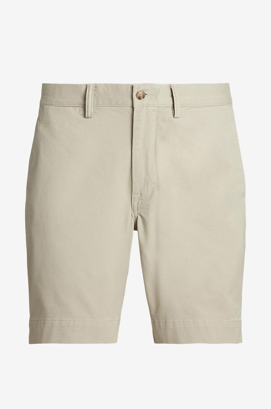 Shorts aus Baumwollstretch mit geradem Bein Pony