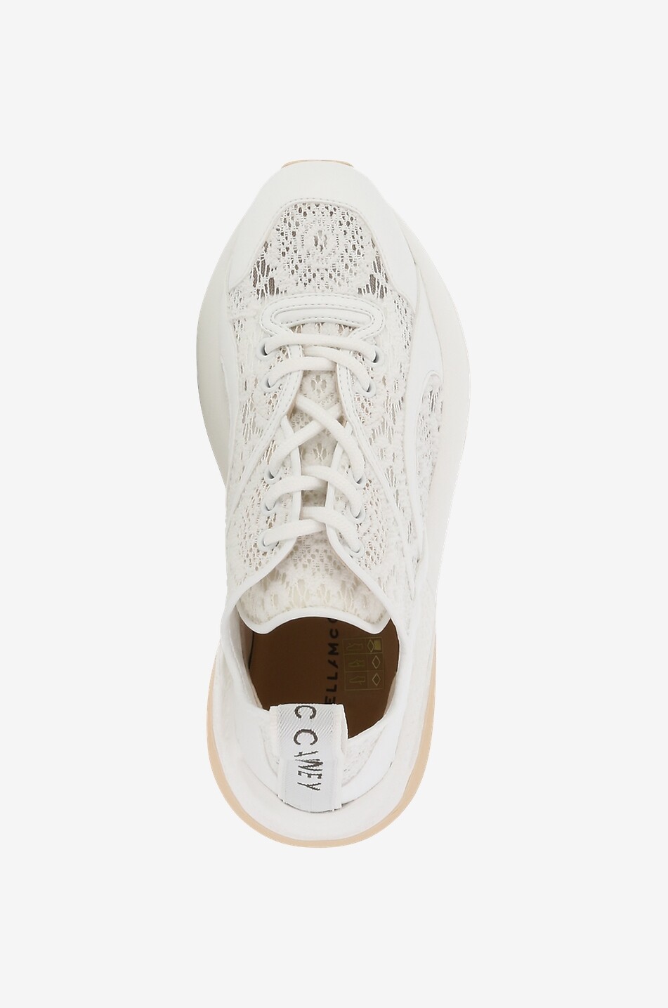 Baskets compensées en dentelle Eclypse Lace