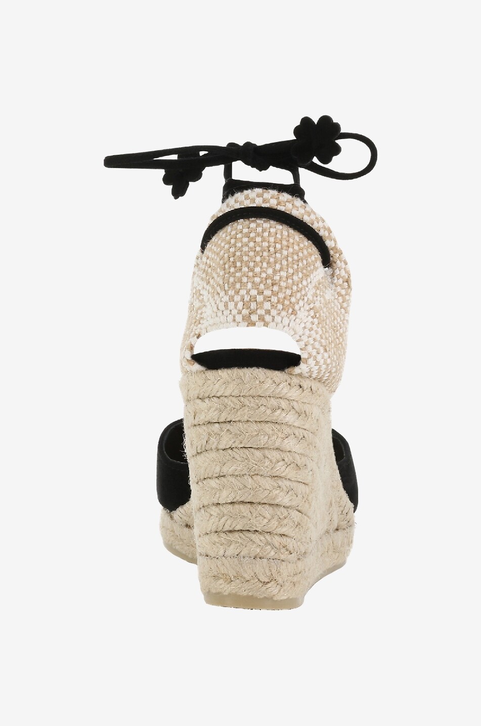 CASTANER Espadrilles à talon en daim Carina Femme NOIR 4