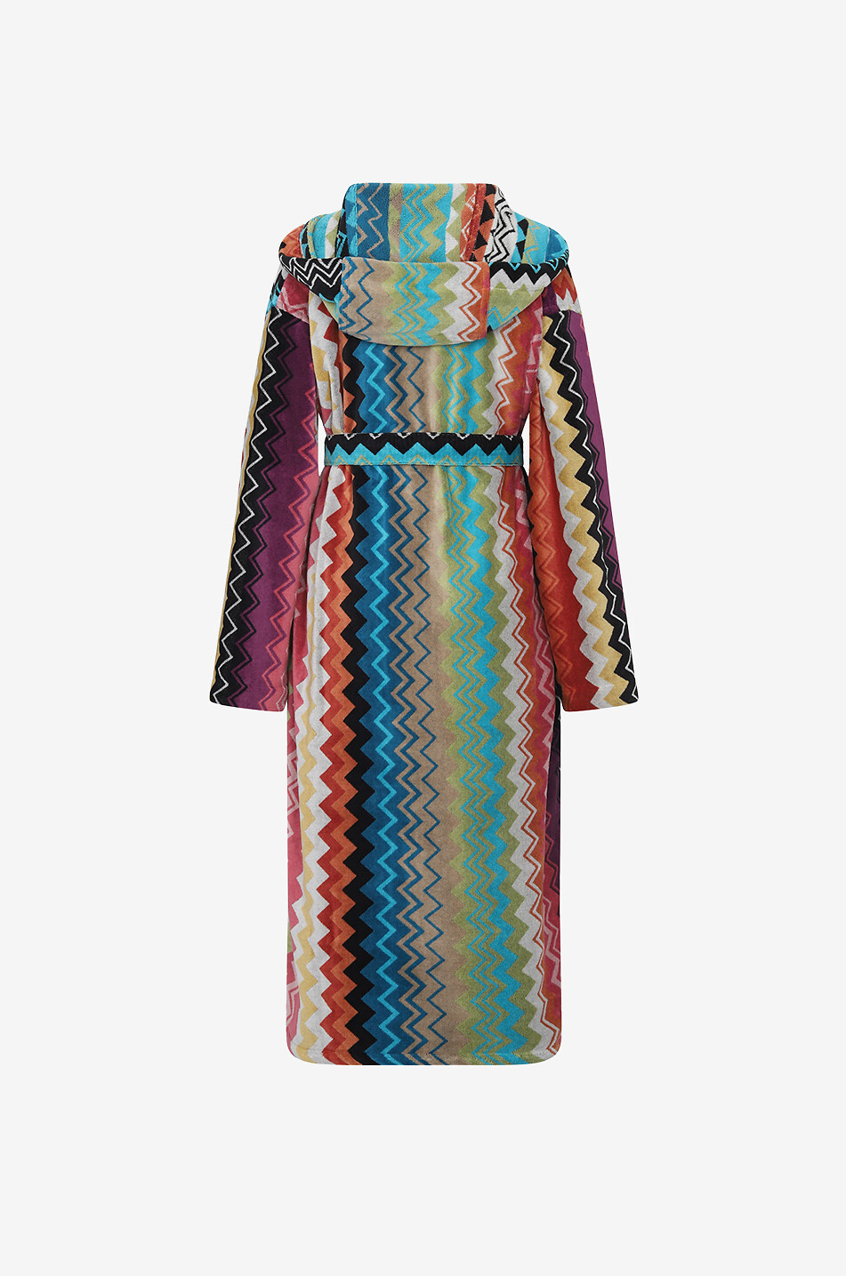 MISSONIHOME Giacomo zigzag patterned terry bathrobe Women MULTI COLOURED 3 2