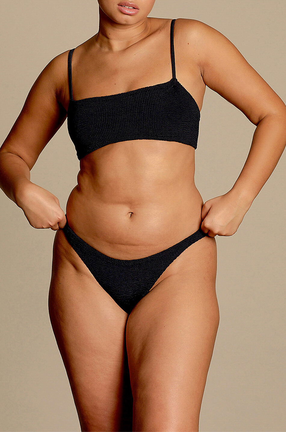 HUNZA G Sportlicher Bikini Gigi Damen SCHWARZ 3