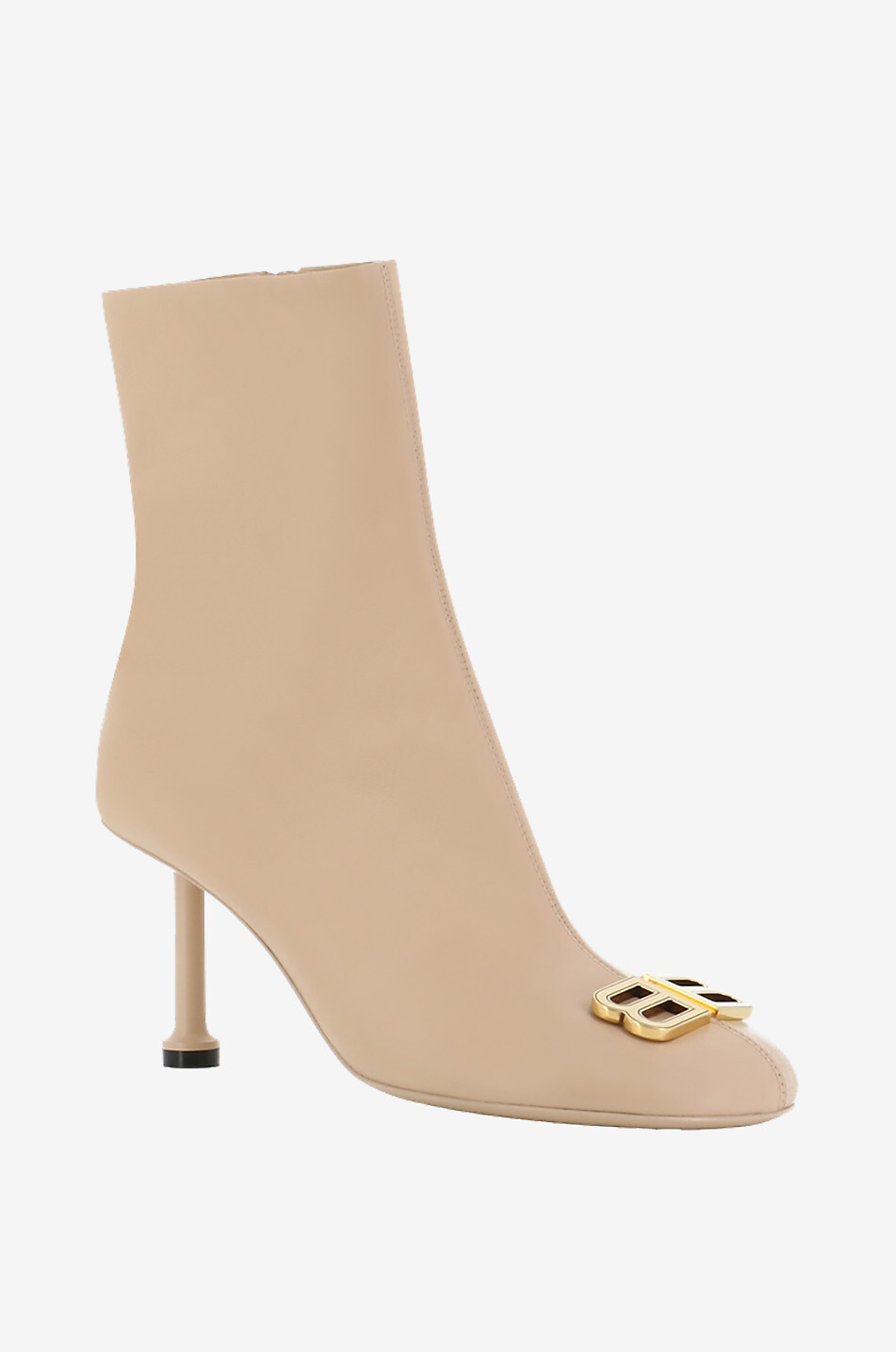 Bottines en cuir nappa à talon Groupie 80