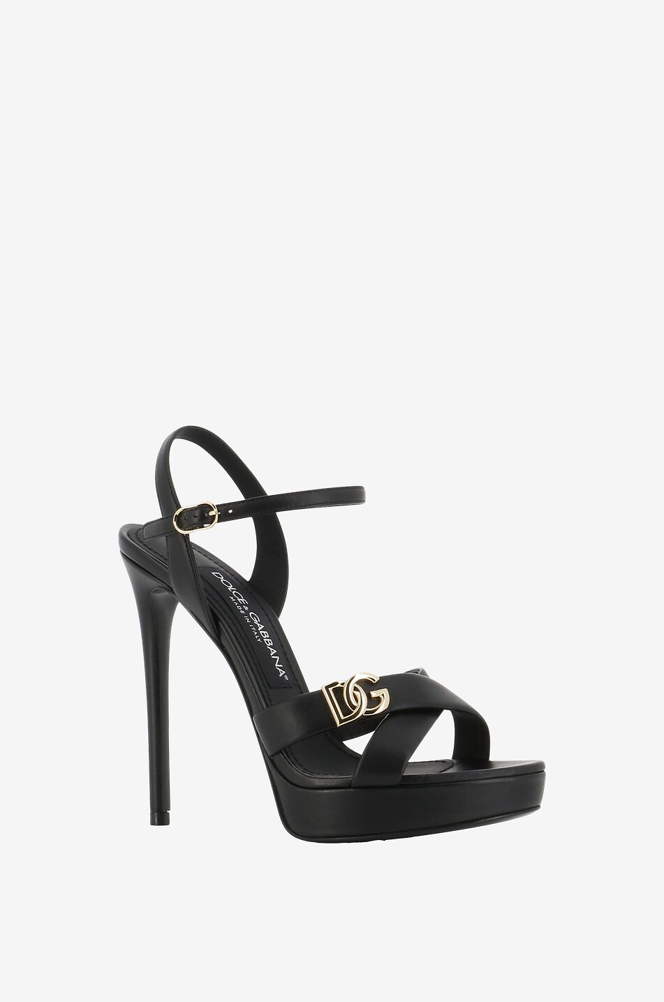 Keira 105 heeled platform sandals in faux leather